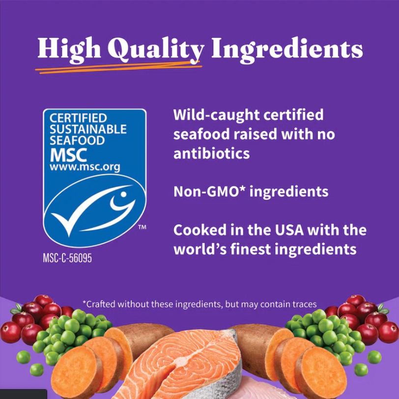 Halo KITTEN Wild Caught Salmon & Whitefish Recipe Premium dry Food Buy3+1 Salmon Wet food- mog&marley