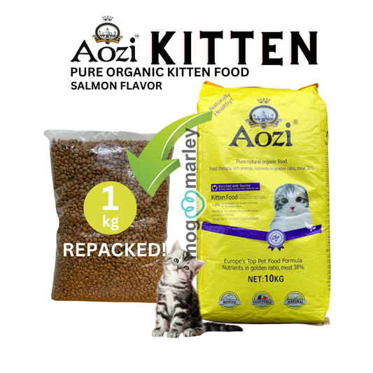 Aozi KITTEN Pure Natural Organic Kitten Food Salmon Flavor 1 kg - mog and marley