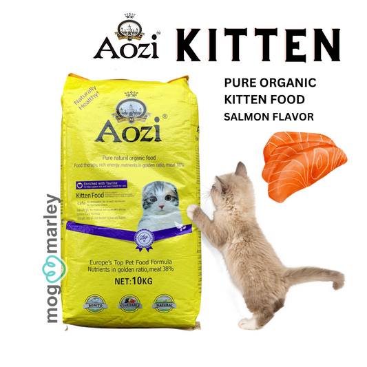 Aozi KITTEN Pure Natural Organic Kitten Food Salmon Flavor 1 kg - mog and marley