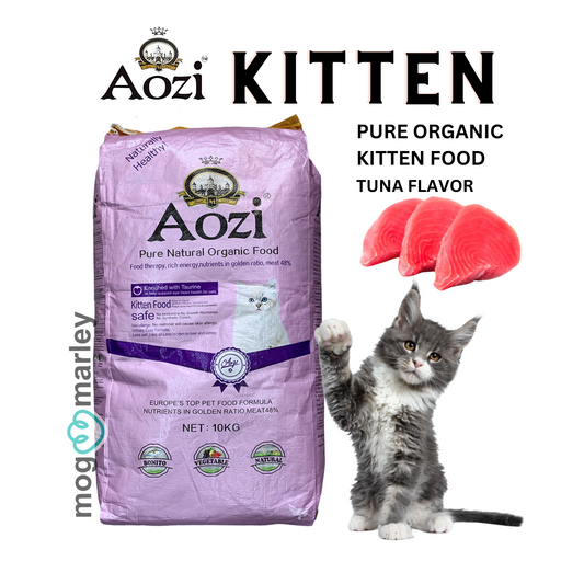 Aozi KITTEN Pure Natural Organic Cat Food TUNA Flavor 1 kg - mog and marley