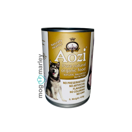 AOZI Can Pure Natural Organic Dog Wet Food 430g Chicken Flavor - mog and marley