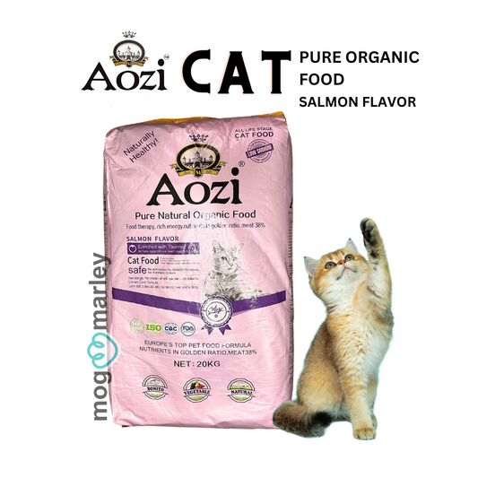 Aozi CAT Pure Natural Organic Cat Food (All Stages) Salmon Flavor 1 kg - mog and marley