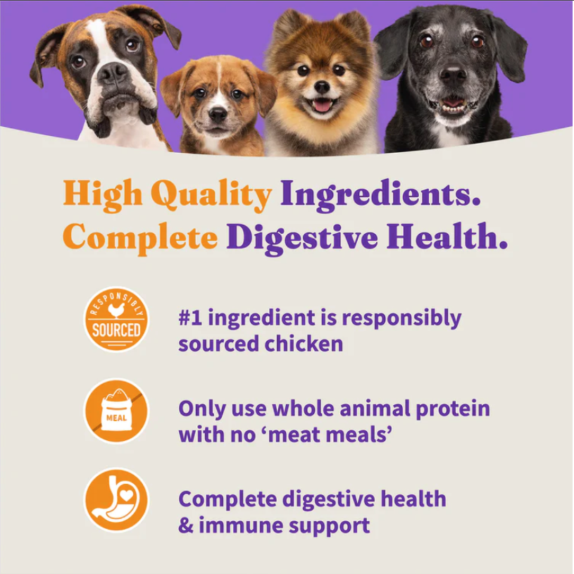 Halo Holistic Puppy Healthy Grains Cage-Free Chicken & Brown Rice Buy4 + 1 - mog and marley
