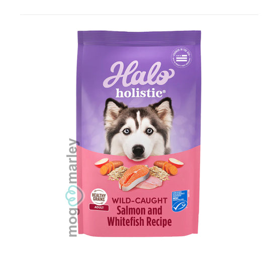 Halo Holistic Adult Dog Healthy Grains Wild-Caught Salmon & WhiteFish