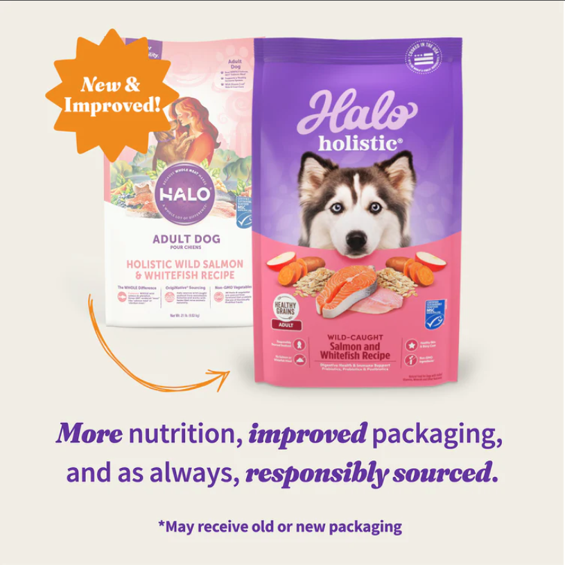 Halo dog food outlet ingredients list