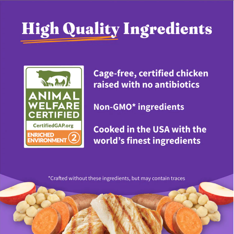 Halo Holistic Senior - Dog Grain Free-Cage free-Chicken & Sweet Potato