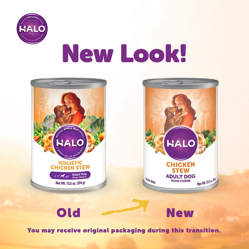 Halo holistic chicken recipe outlet senior canned dog food